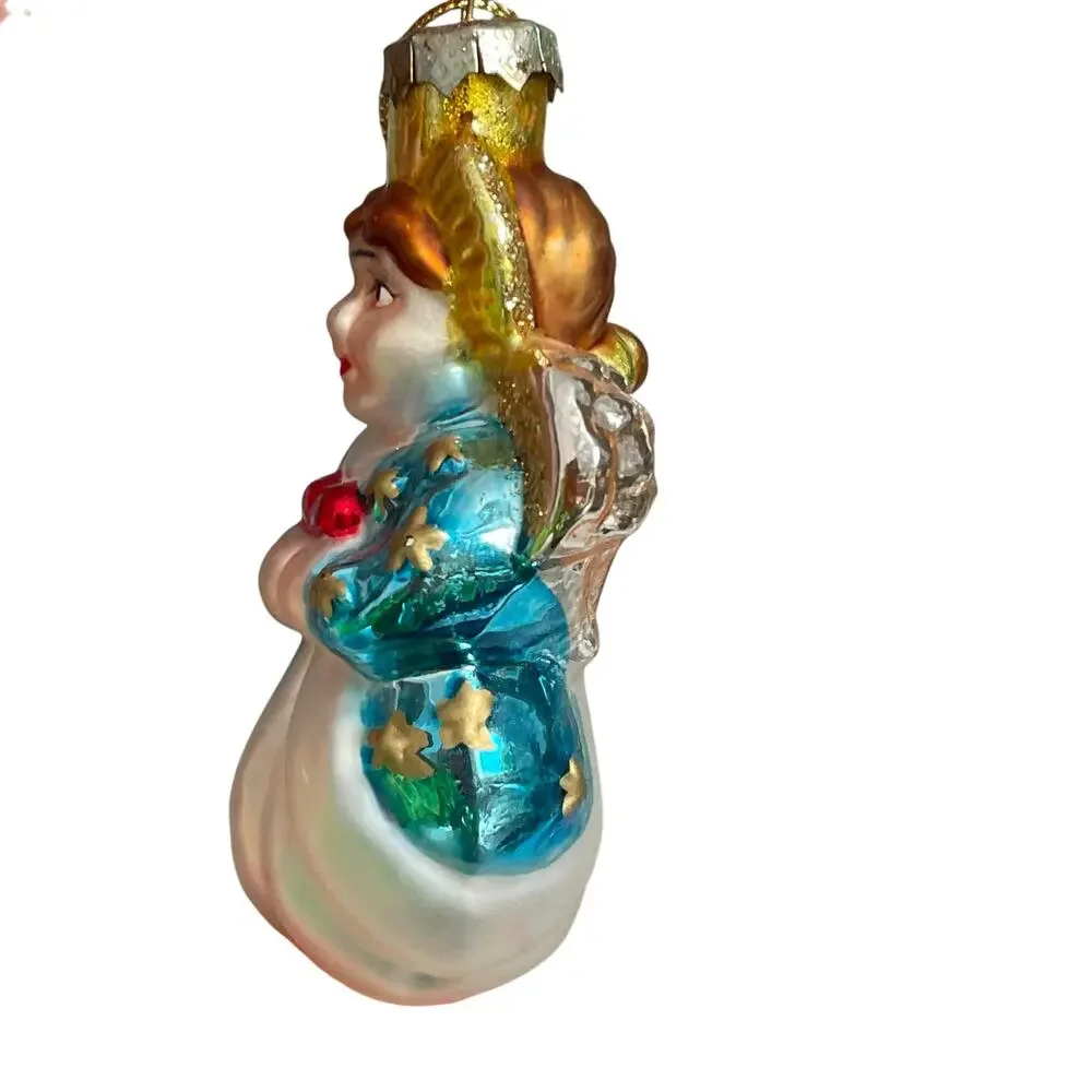 Thomas Pacconi Museum Series Angel Ornament Glass Christmas Retired Vtg READ
